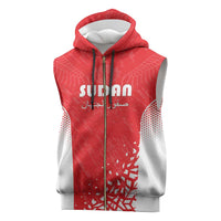 Custom Sudan Football Sleeveless Zip Hoodie Come On Falcons of Jediane - Wonder Print Shop