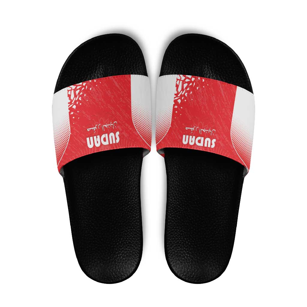 Sudan Football Slide Sandals Come On Falcons of Jediane - Wonder Print Shop