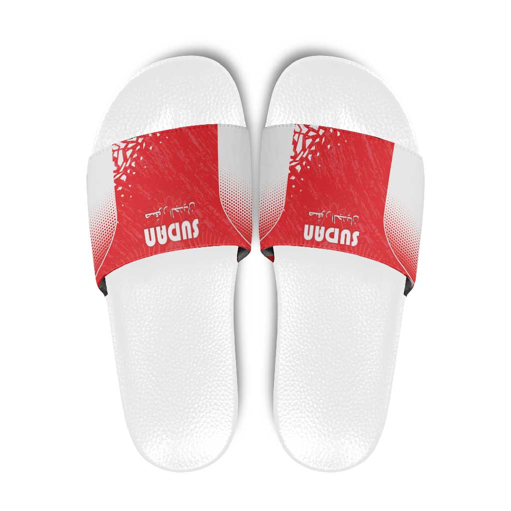 Sudan Football Slide Sandals Come On Falcons of Jediane - Wonder Print Shop