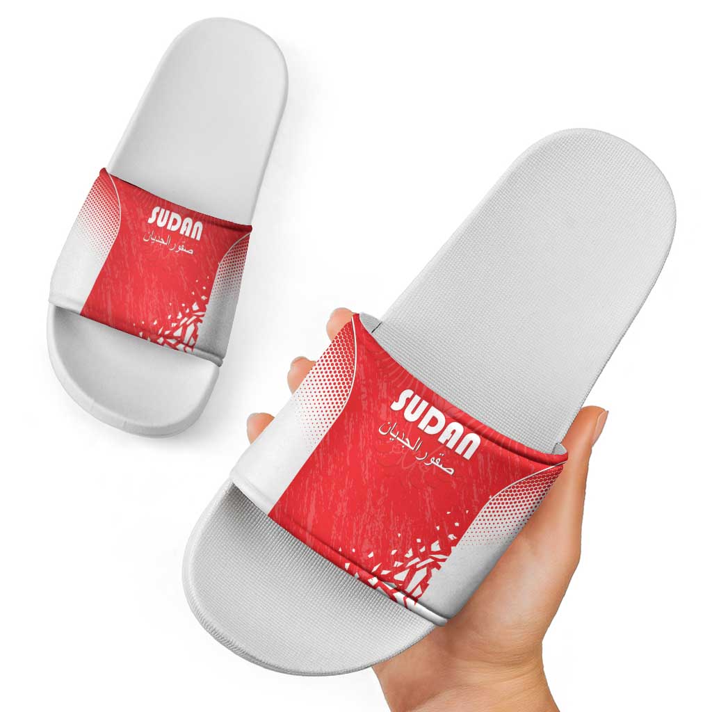 Sudan Football Slide Sandals Come On Falcons of Jediane - Wonder Print Shop