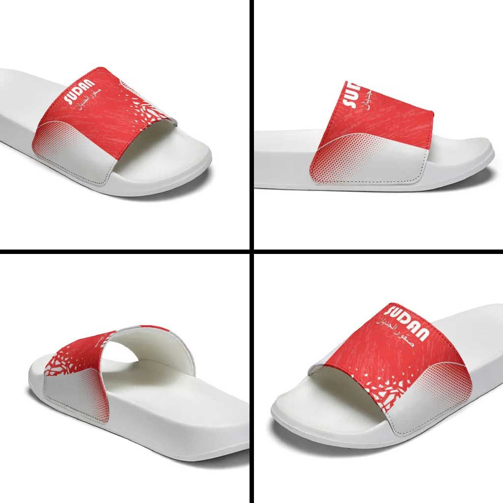 Sudan Football Slide Sandals Come On Falcons of Jediane - Wonder Print Shop