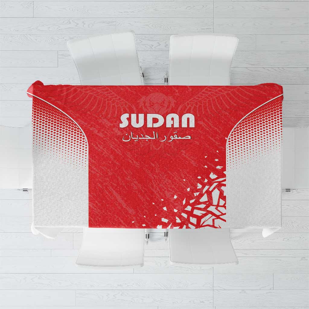 Sudan Football Tablecloth Come On Falcons of Jediane - Wonder Print Shop