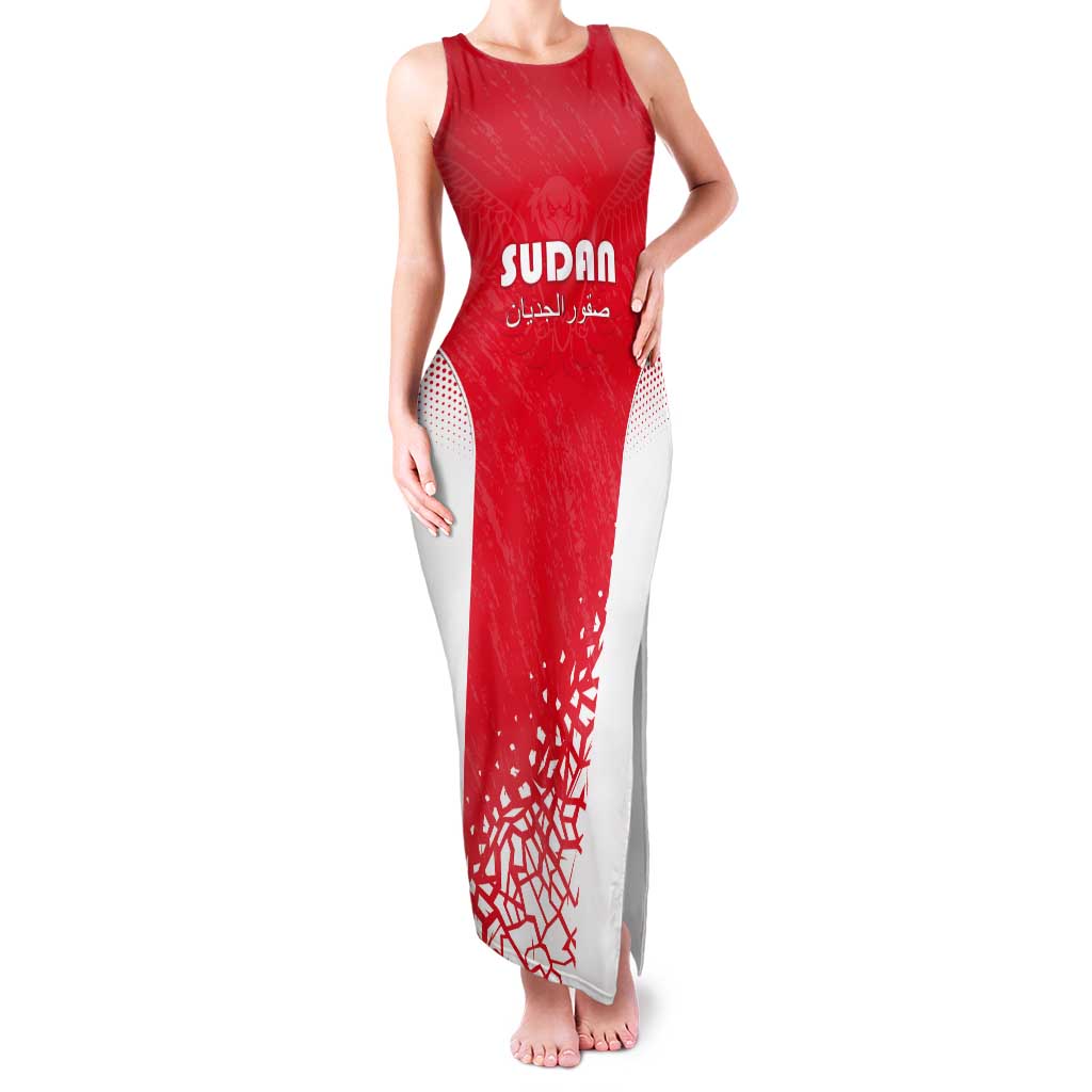Custom Sudan Football Tank Maxi Dress Come On Falcons of Jediane - Wonder Print Shop
