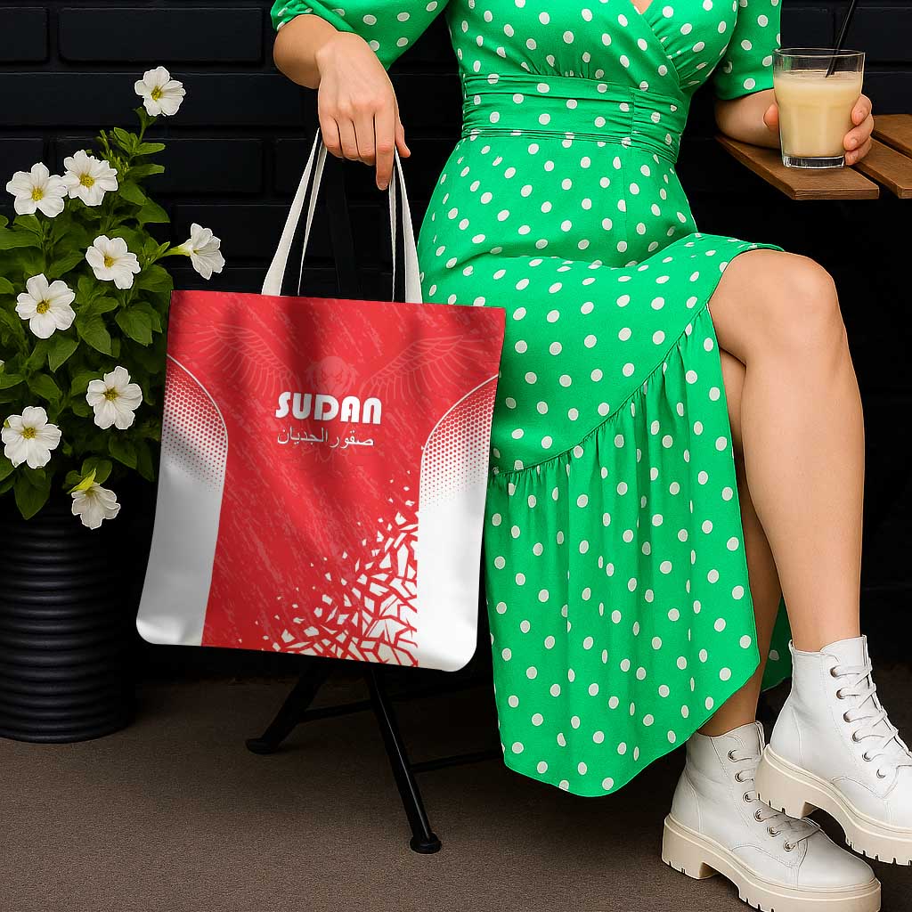 Sudan Football Tote Bag Come On Falcons of Jediane - Wonder Print Shop