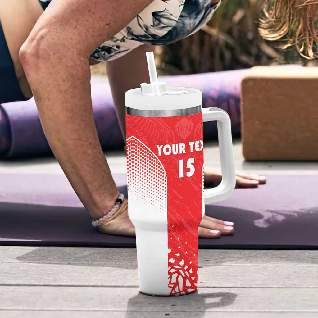 Custom Sudan Football Tumbler With Handle Come On Falcons of Jediane - Wonder Print Shop
