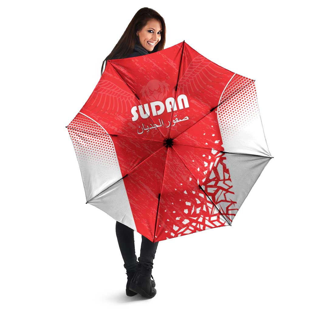 Sudan Football Umbrella Come On Falcons of Jediane - Wonder Print Shop