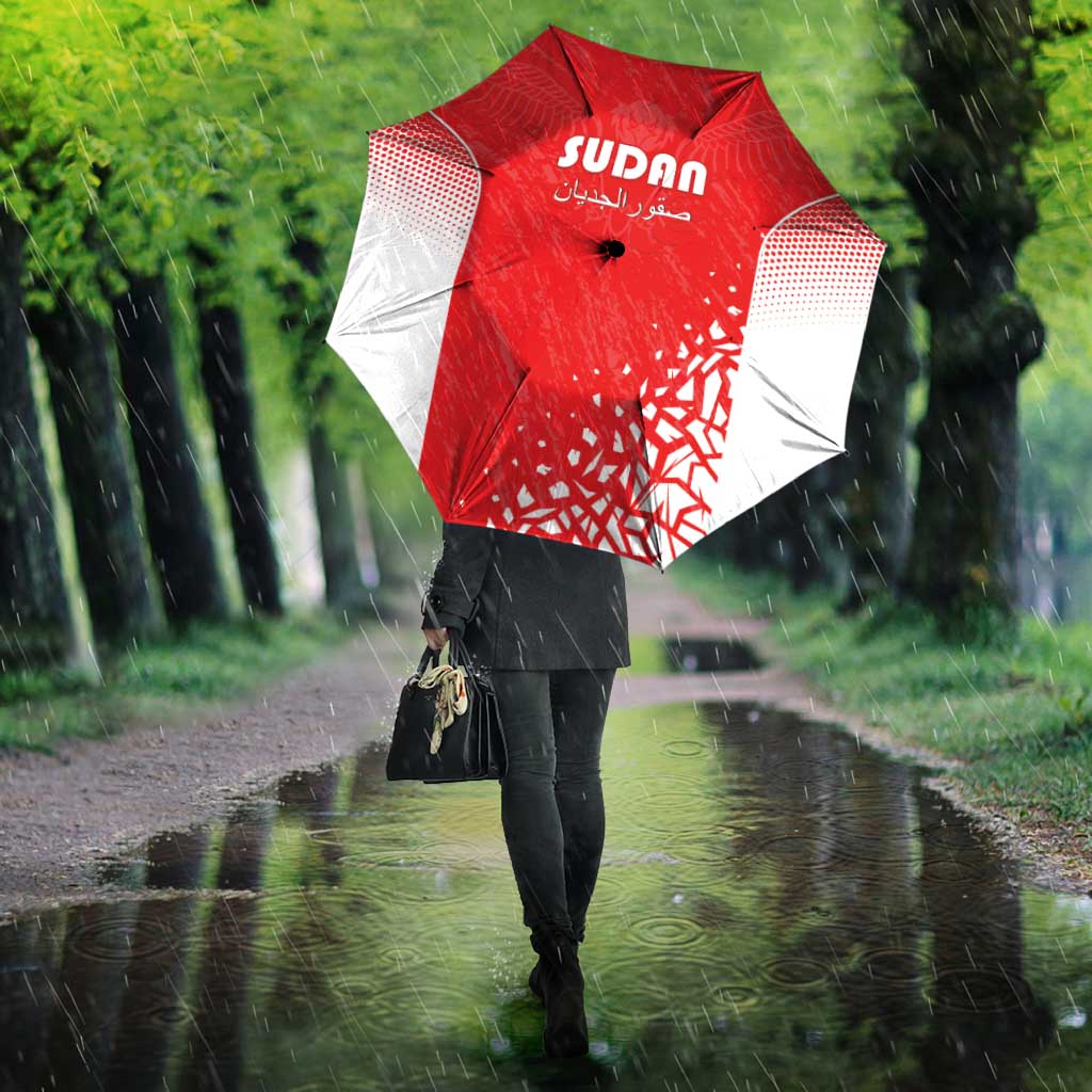 Sudan Football Umbrella Come On Falcons of Jediane - Wonder Print Shop