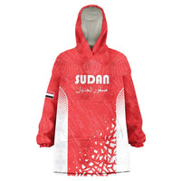 Custom Sudan Football Wearable Blanket Hoodie Come On Falcons of Jediane - Wonder Print Shop
