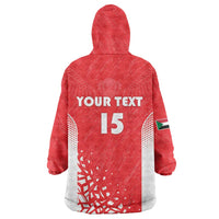 Custom Sudan Football Wearable Blanket Hoodie Come On Falcons of Jediane - Wonder Print Shop
