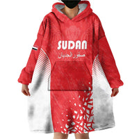 Custom Sudan Football Wearable Blanket Hoodie Come On Falcons of Jediane - Wonder Print Shop