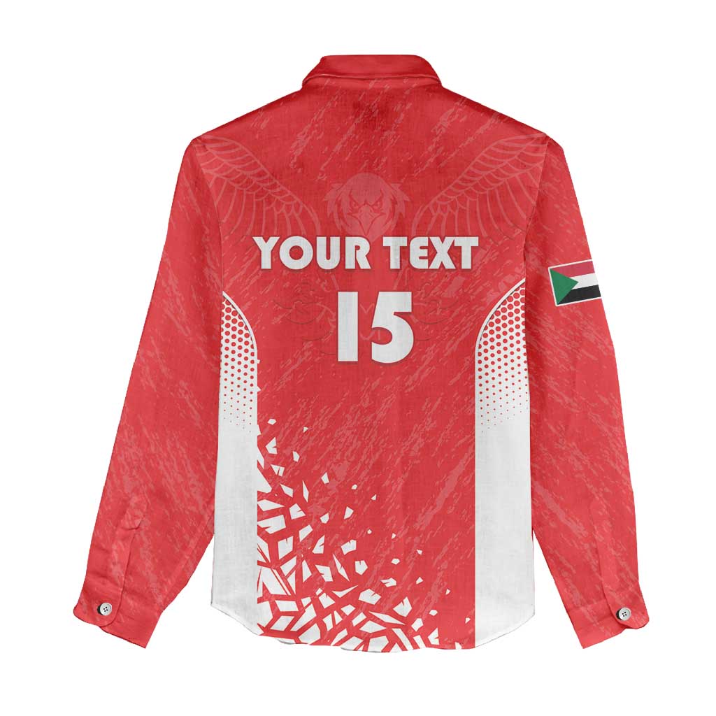 Custom Sudan Football Women Casual Shirt Come On Falcons of Jediane - Wonder Print Shop