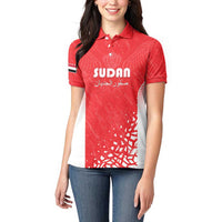 Custom Sudan Football Women Polo Shirt Come On Falcons of Jediane - Wonder Print Shop