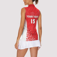 Custom Sudan Football Women Sleeveless Polo Shirt Come On Falcons of Jediane - Wonder Print Shop