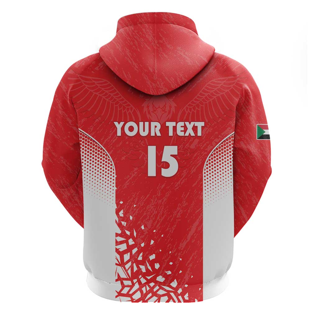 Custom Sudan Football Zip Hoodie Come On Falcons of Jediane - Wonder Print Shop