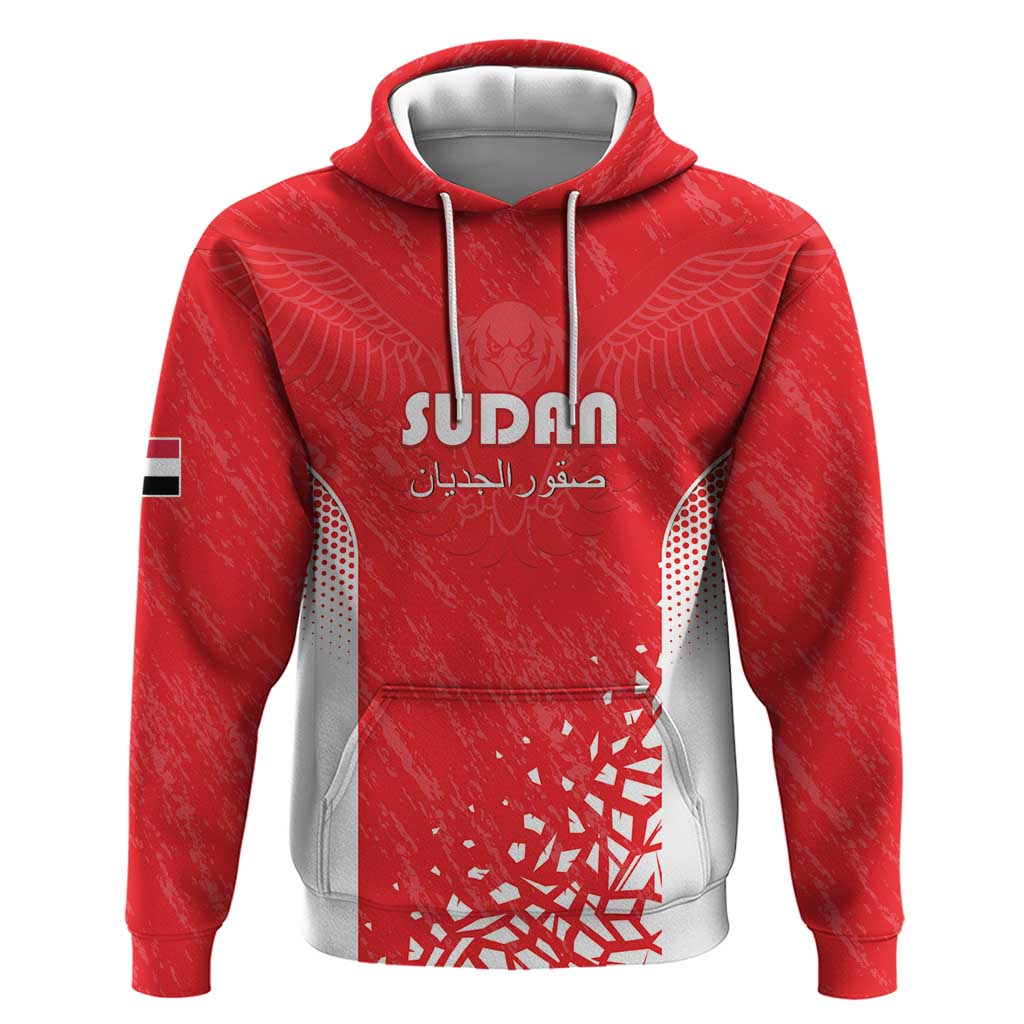 Custom Sudan Football Zip Hoodie Come On Falcons of Jediane - Wonder Print Shop