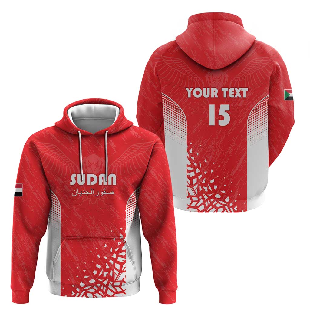 Custom Sudan Football Zip Hoodie Come On Falcons of Jediane - Wonder Print Shop