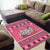 Personalised Germany Christmas Area Rug Cute Pink Gnome Frohe Weihnachten - Wonder Print Shop