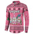 Personalised Germany Christmas Button Sweatshirt Cute Pink Gnome Frohe Weihnachten - Wonder Print Shop