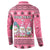 Personalised Germany Christmas Button Sweatshirt Cute Pink Gnome Frohe Weihnachten - Wonder Print Shop