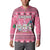 Personalised Germany Christmas Button Sweatshirt Cute Pink Gnome Frohe Weihnachten - Wonder Print Shop