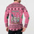 Personalised Germany Christmas Button Sweatshirt Cute Pink Gnome Frohe Weihnachten - Wonder Print Shop