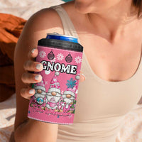 Personalised Germany Christmas 4 in 1 Can Cooler Tumbler Cute Pink Gnome Frohe Weihnachten - Wonder Print Shop