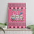 Personalised Germany Christmas Canvas Wall Art Cute Pink Gnome Frohe Weihnachten - Wonder Print Shop