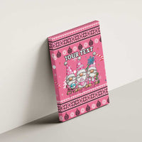 Personalised Germany Christmas Canvas Wall Art Cute Pink Gnome Frohe Weihnachten - Wonder Print Shop