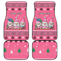 Personalised Germany Christmas Car Mats Cute Pink Gnome Frohe Weihnachten - Wonder Print Shop