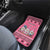 Personalised Germany Christmas Car Mats Cute Pink Gnome Frohe Weihnachten - Wonder Print Shop