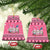 Personalised Germany Christmas Ceramic Ornament Cute Pink Gnome Frohe Weihnachten - Wonder Print Shop