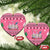 Personalised Germany Christmas Ceramic Ornament Cute Pink Gnome Frohe Weihnachten - Wonder Print Shop