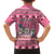 Personalised Germany Christmas Family Matching Off The Shoulder Long Sleeve Dress and Hawaiian Shirt Cute Pink Gnome Frohe Weihnachten - Wonder Print Shop