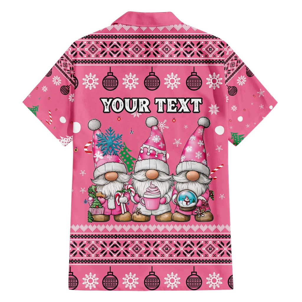 Personalised Germany Christmas Family Matching Puletasi and Hawaiian Shirt Cute Pink Gnome Frohe Weihnachten - Wonder Print Shop