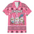 Personalised Germany Christmas Hawaiian Shirt Cute Pink Gnome Frohe Weihnachten - Wonder Print Shop