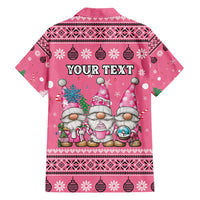 Personalised Germany Christmas Hawaiian Shirt Cute Pink Gnome Frohe Weihnachten - Wonder Print Shop