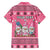 Personalised Germany Christmas Hawaiian Shirt Cute Pink Gnome Frohe Weihnachten - Wonder Print Shop