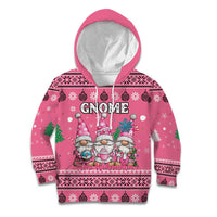 Personalised Germany Christmas Kid Hoodie Cute Pink Gnome Frohe Weihnachten - Wonder Print Shop