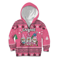 Personalised Germany Christmas Kid Hoodie Cute Pink Gnome Frohe Weihnachten - Wonder Print Shop
