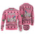 Personalised Germany Christmas Ugly Christmas Sweater Cute Pink Gnome Frohe Weihnachten - Wonder Print Shop