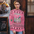 Personalised Germany Christmas Ugly Christmas Sweater Cute Pink Gnome Frohe Weihnachten - Wonder Print Shop