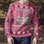 Personalised Germany Christmas Ugly Christmas Sweater Cute Pink Gnome Frohe Weihnachten - Wonder Print Shop
