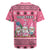 Personalised Germany Christmas Rugby Jersey Cute Pink Gnome Frohe Weihnachten - Wonder Print Shop