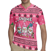 Personalised Germany Christmas Rugby Jersey Cute Pink Gnome Frohe Weihnachten - Wonder Print Shop