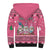 Personalised Germany Christmas Sherpa Hoodie Cute Pink Gnome Frohe Weihnachten - Wonder Print Shop