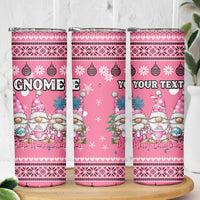 Personalised Germany Christmas Skinny Tumbler Cute Pink Gnome Frohe Weihnachten - Wonder Print Shop