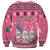 Personalised Germany Christmas Sweatshirt Cute Pink Gnome Frohe Weihnachten - Wonder Print Shop