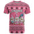 Personalised Germany Christmas T Shirt Cute Pink Gnome Frohe Weihnachten - Wonder Print Shop