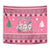Personalised Germany Christmas Tapestry Cute Pink Gnome Frohe Weihnachten - Wonder Print Shop