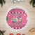 Personalised Germany Christmas Tree Skirt Cute Pink Gnome Frohe Weihnachten - Wonder Print Shop